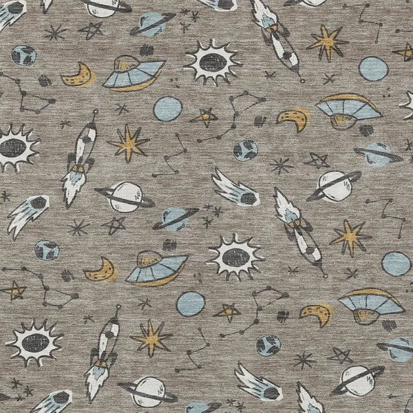 9' X 12' Taupe And Gray Animal Print Washable Indoor Outdoor Area Rug Homeroots Outdoor