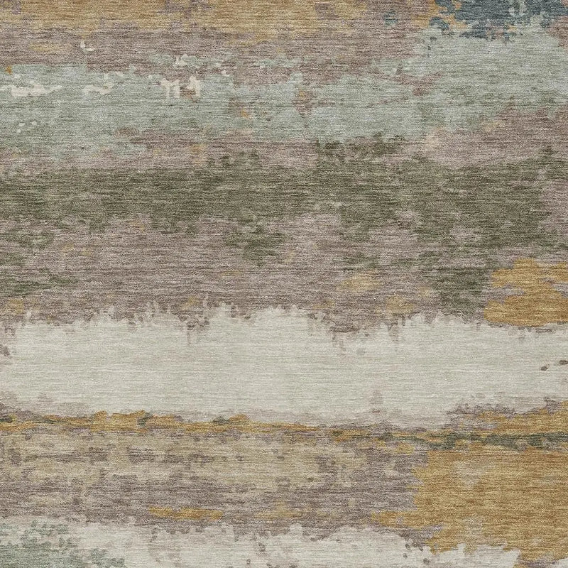 9' X 12' Taupe And Ivory Abstract Washable Indoor Outdoor Area Rug Homeroots Outdoor