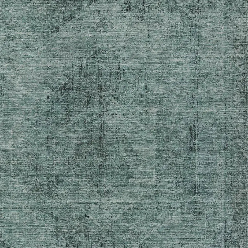 9' X 12' Teal Blue And Gray Oriental Washable Indoor Outdoor Area Rug Homeroots Outdoor