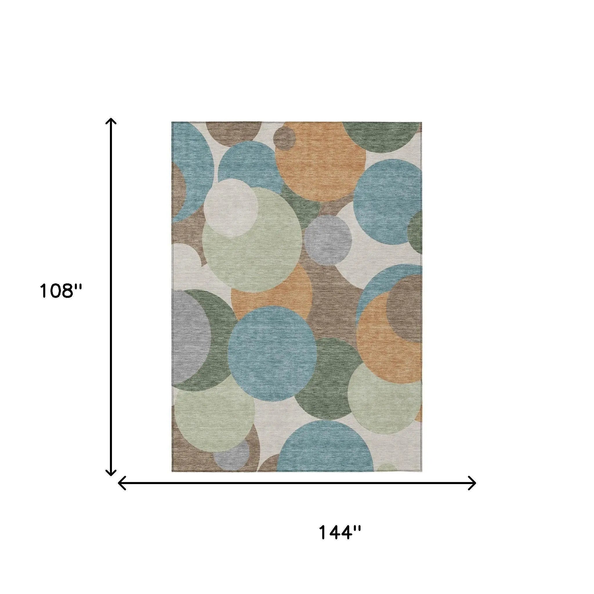 9' X 12' Teal Blue And Silver Geometric Washable Indoor Outdoor Area Rug Homeroots Outdoor