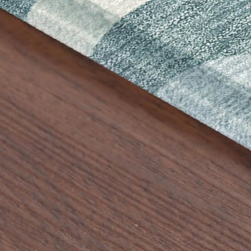 9' X 12' Teal Blue And Taupe Striped Washable Indoor Outdoor Area Rug Homeroots Outdoor