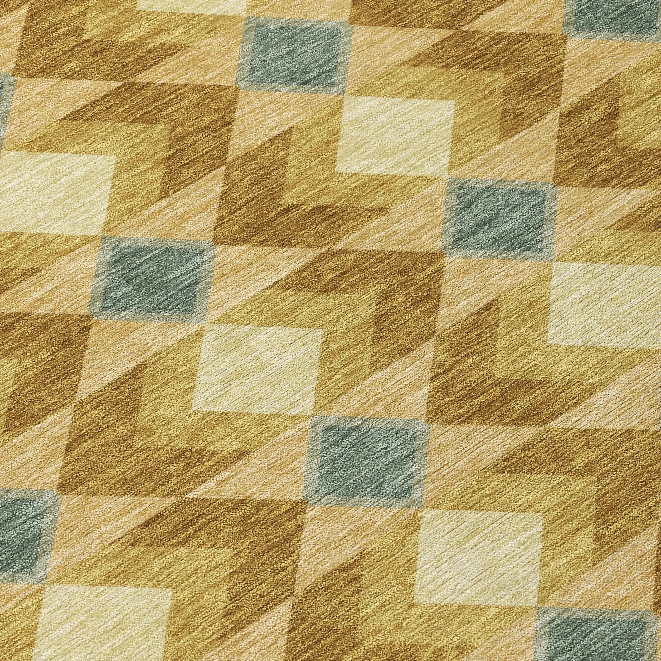 9' X 12' Walnut And Brown Geometric Washable Indoor Outdoor Area Rug Homeroots Outdoor