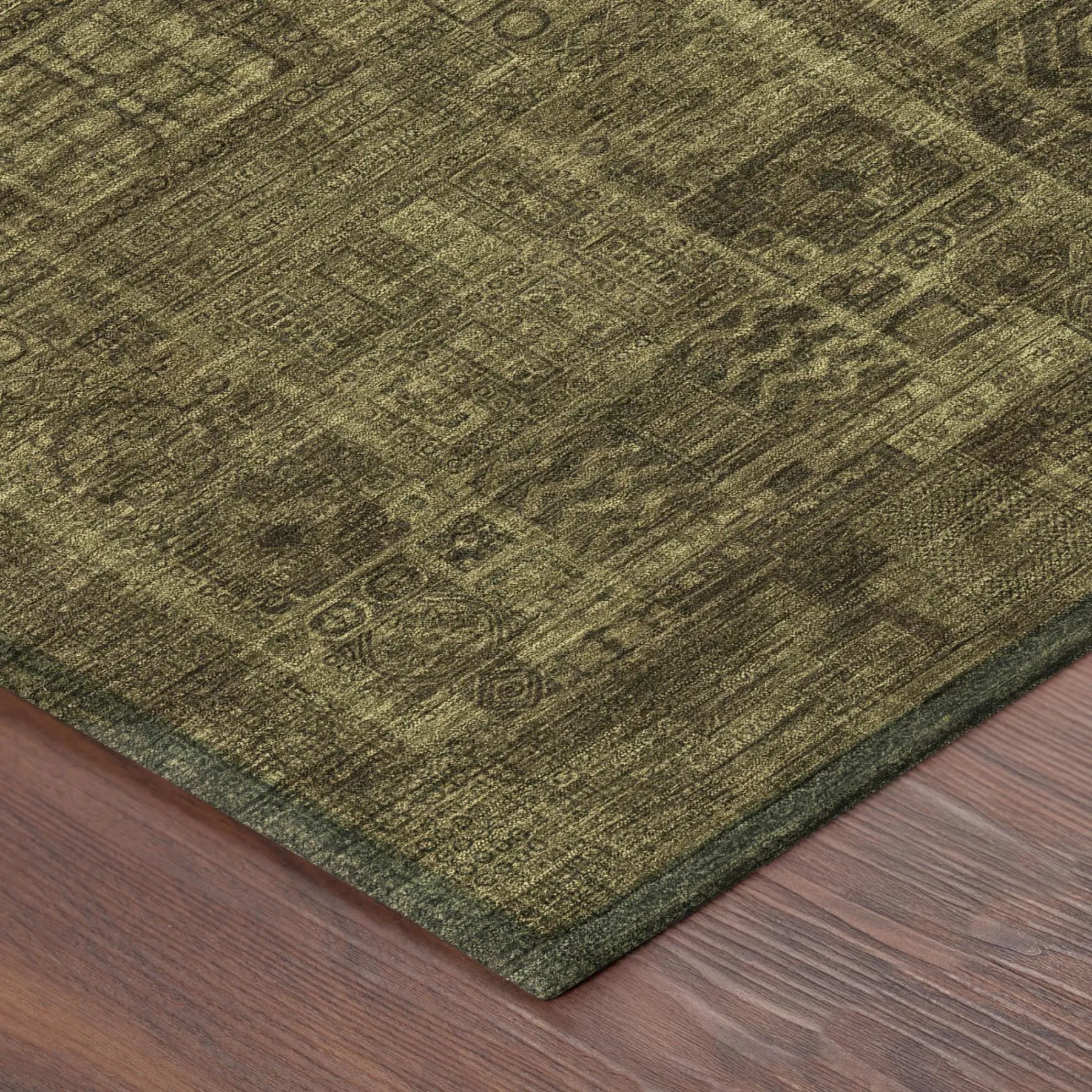9' X 12' Walnut And Gold Oriental Washable Indoor Outdoor Area Rug Homeroots Outdoor