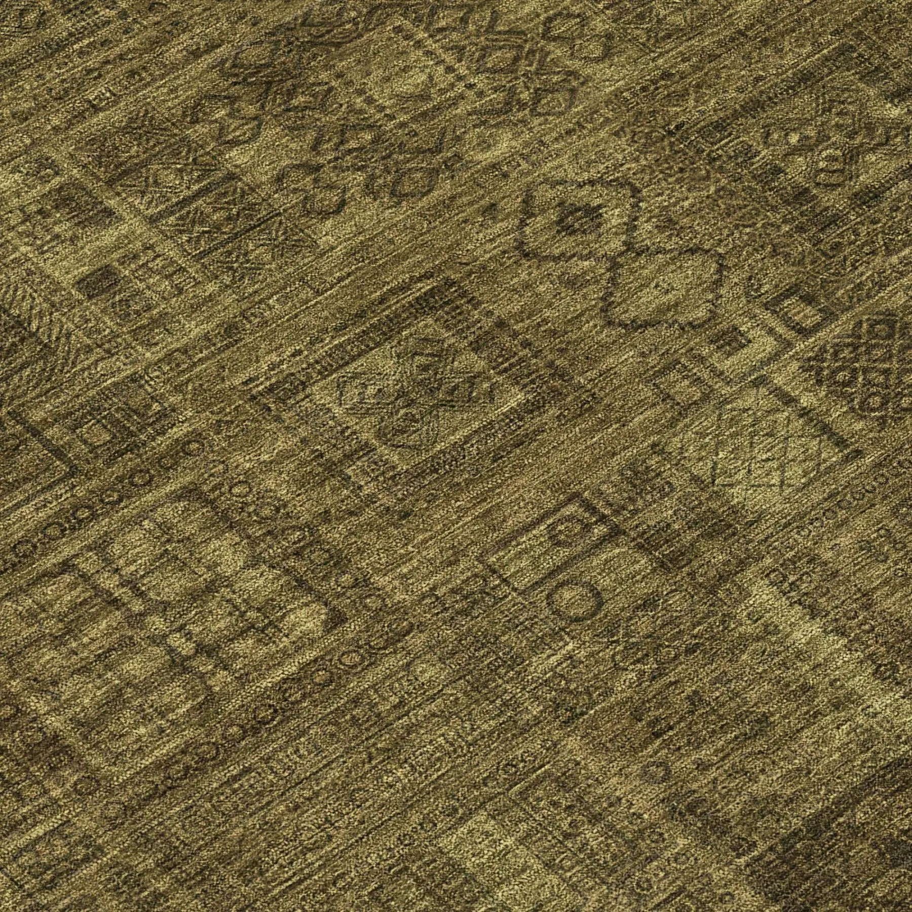 9' X 12' Walnut And Gold Oriental Washable Indoor Outdoor Area Rug Homeroots Outdoor