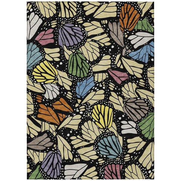 9' X 12' Wheat And Gold Animal Print Washable Indoor Outdoor Area Rug Homeroots Outdoor