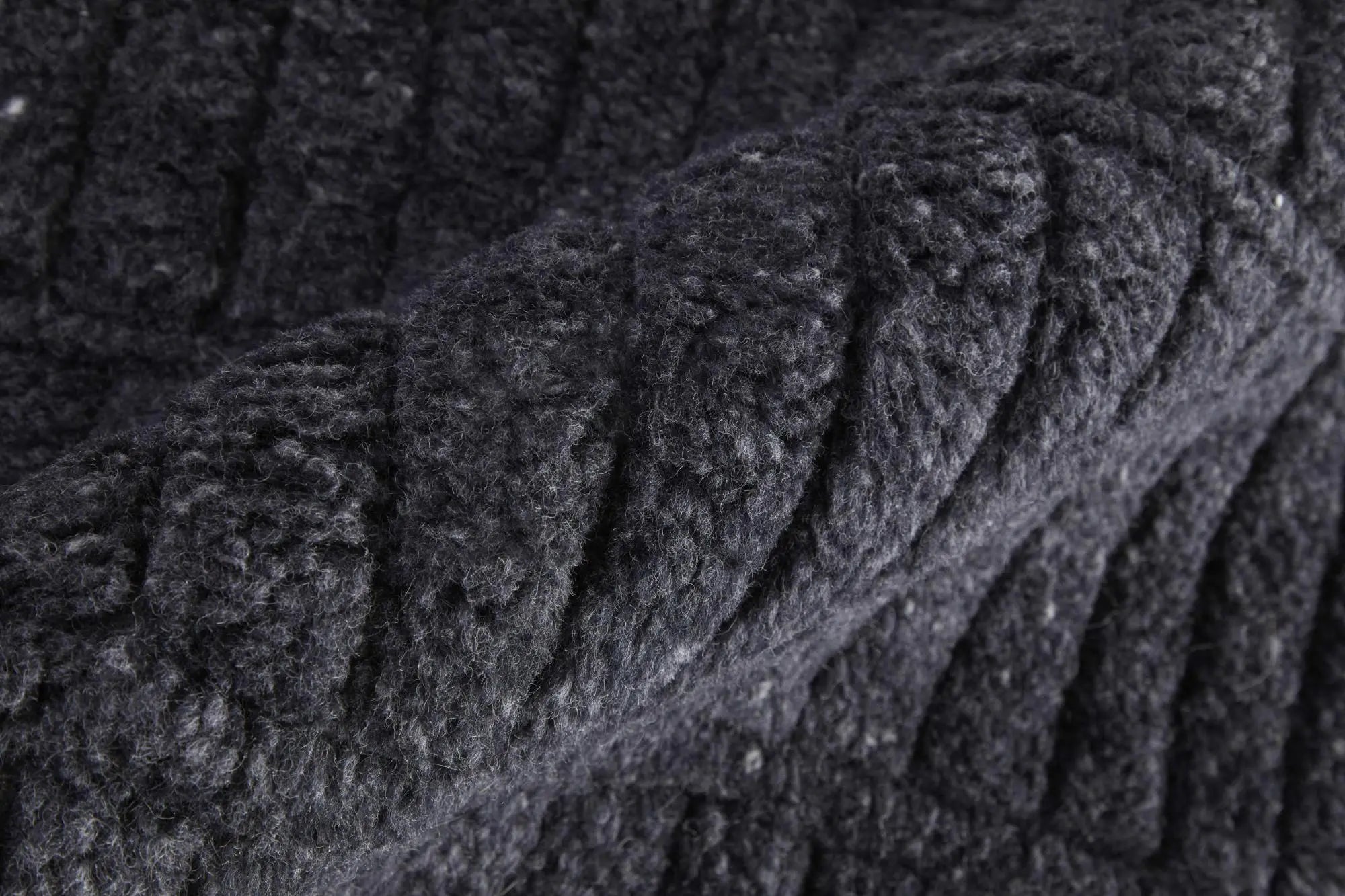 9' X 13' Black And Gray Wool Hand Knotted Area Rug Homeroots Home Decor