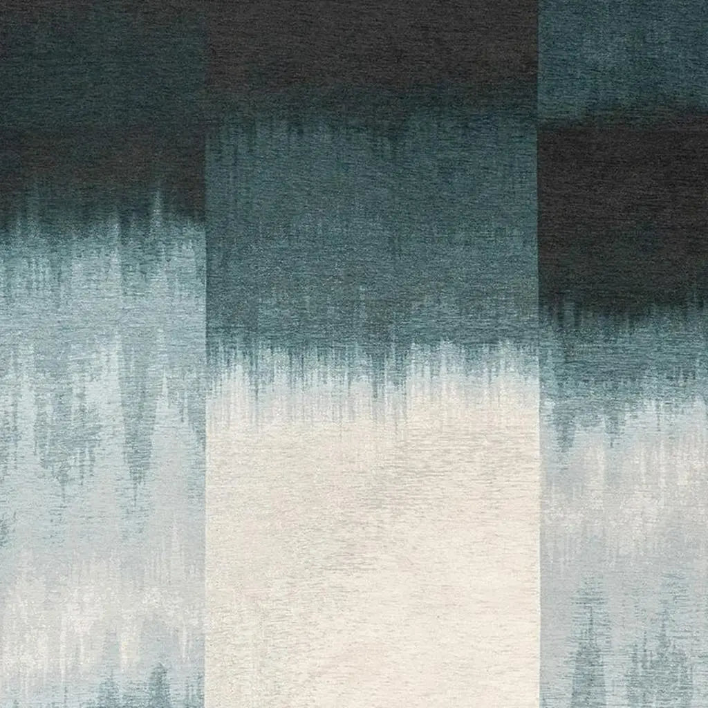 9' X 13' Blue And White Abstract Washable Area Rug With UV Protection Homeroots Home Decor