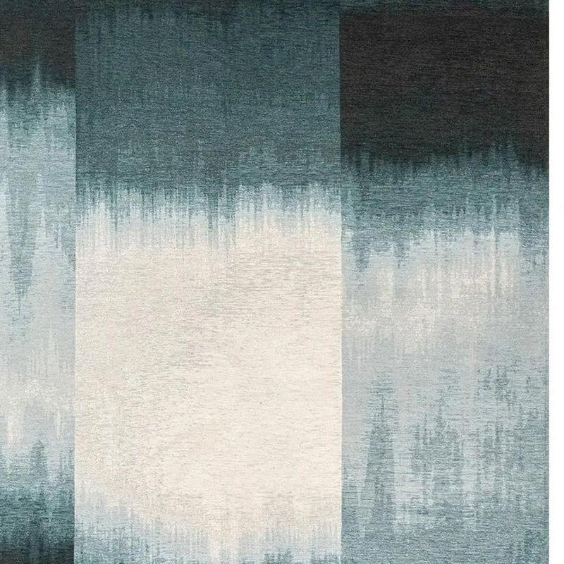 9' X 13' Blue And White Abstract Washable Area Rug With UV Protection Homeroots Home Decor