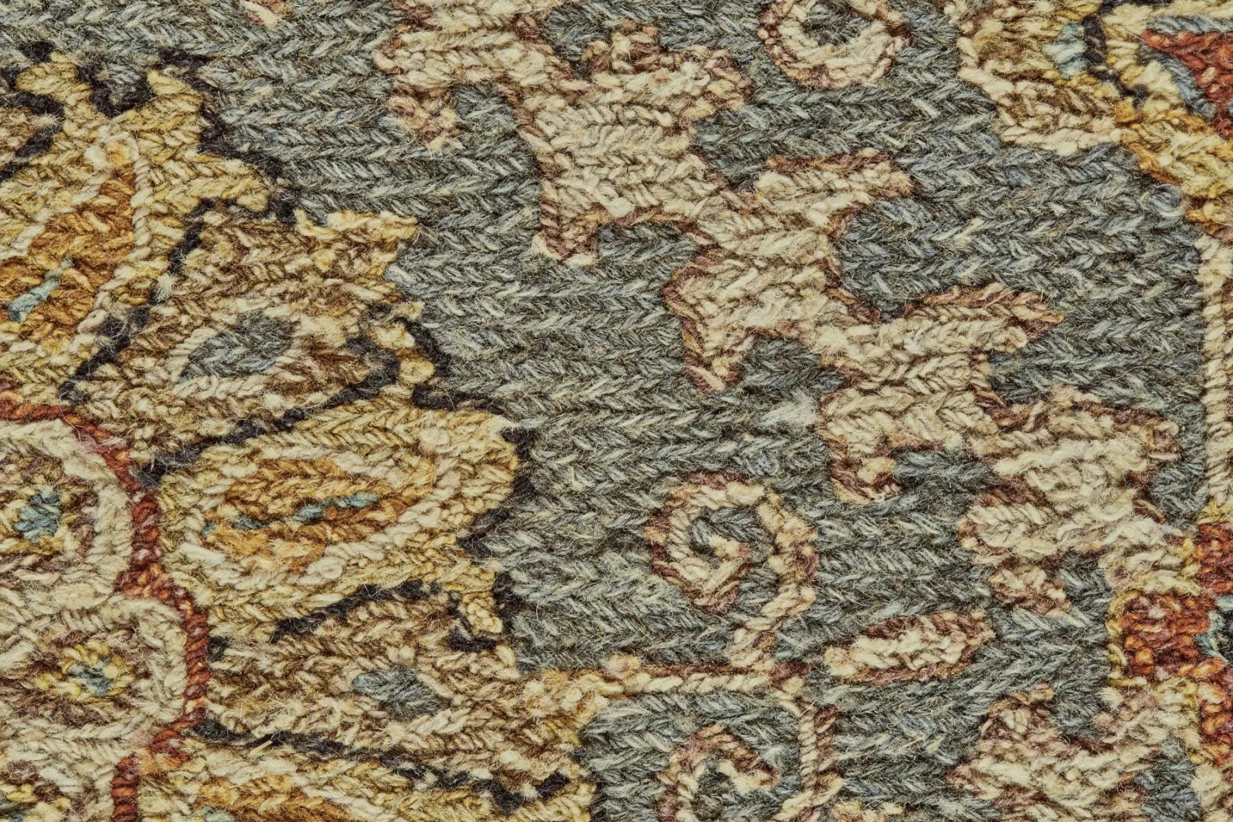9' X 13' Blue Gold And Red Wool Oriental Hand Knotted Area Rug Homeroots Home Decor