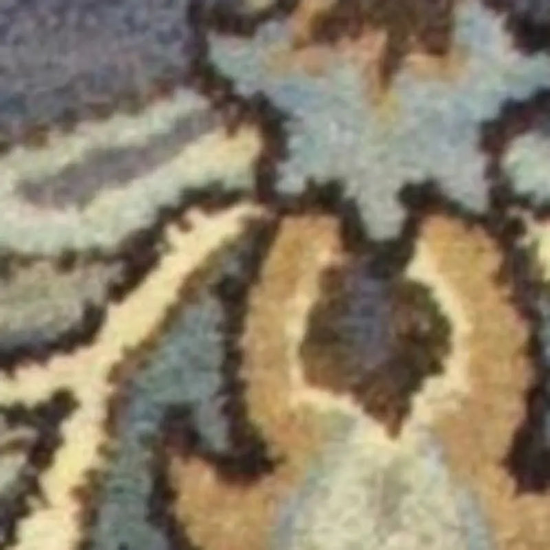 9' X 13' Dark Gray Green And Brown Wool Floral Hand Tufted Area Rug Homeroots Home Decor