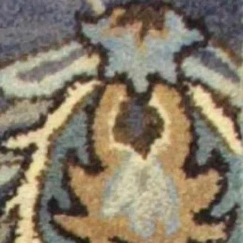 9' X 13' Dark Gray Green And Brown Wool Floral Hand Tufted Area Rug Homeroots Home Decor