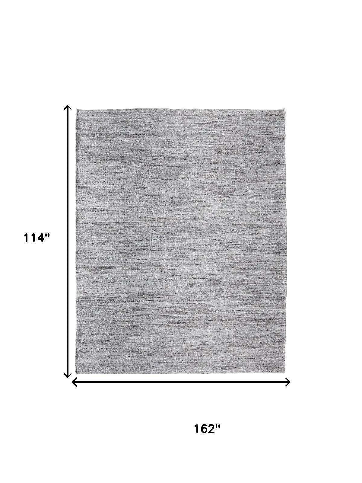 9' X 13' Gray And Brown Handmade Indoor Outdoor Area Rug Homeroots Outdoor