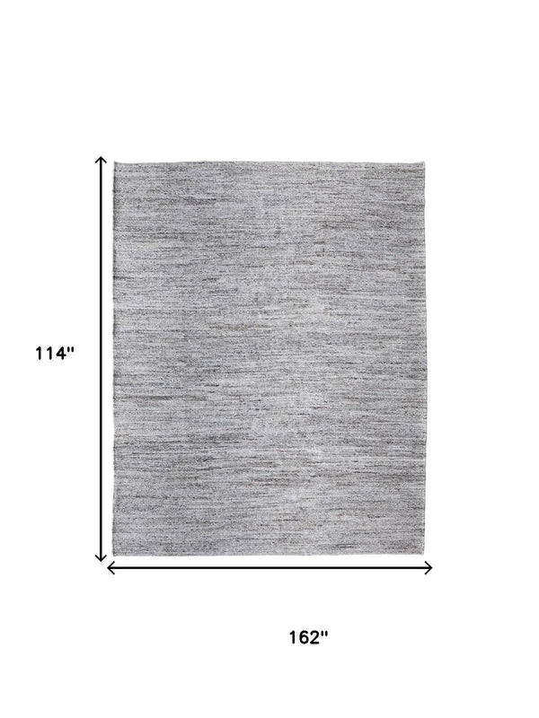 9' X 13' Gray And Brown Handmade Indoor Outdoor Area Rug Homeroots Outdoor