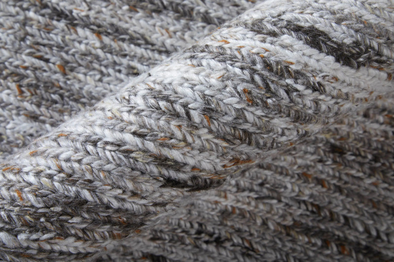 9' X 13' Gray And Brown Handmade Indoor Outdoor Area Rug Homeroots Outdoor