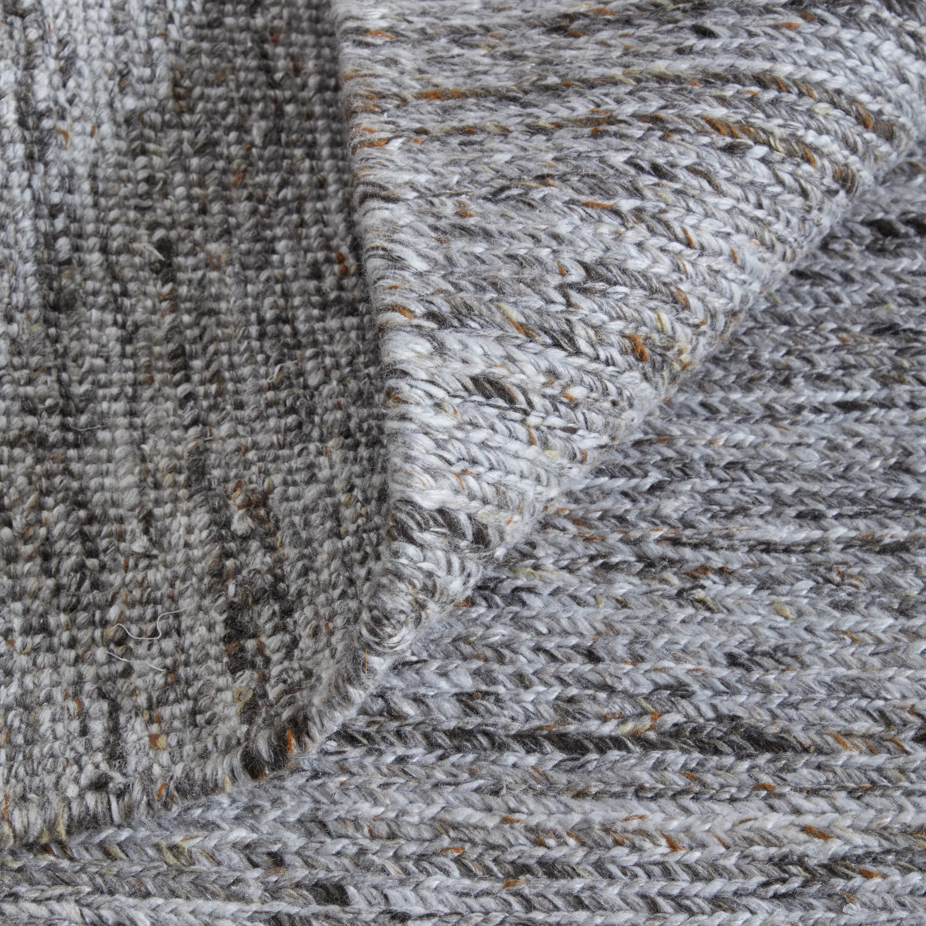 9' X 13' Gray And Brown Handmade Indoor Outdoor Area Rug Homeroots Outdoor