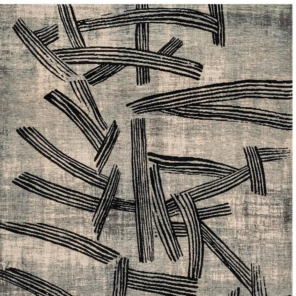9' X 13' Gray And White Abstract Washable Area Rug With UV Protection Homeroots Home Decor