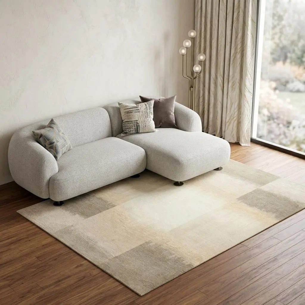 9' X 13' Gray And White Abstract Washable Area Rug With UV Protection Homeroots Home Decor