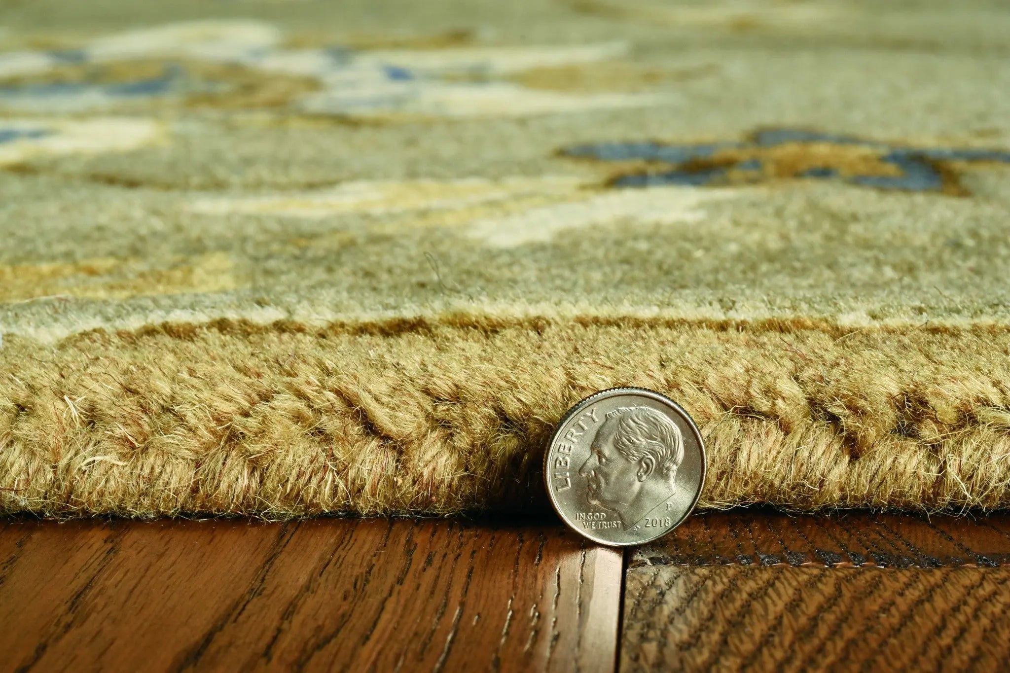9' X 13' Gray Ivory And Brown Wool Floral Hand Tufted Area Rug Homeroots Home Decor