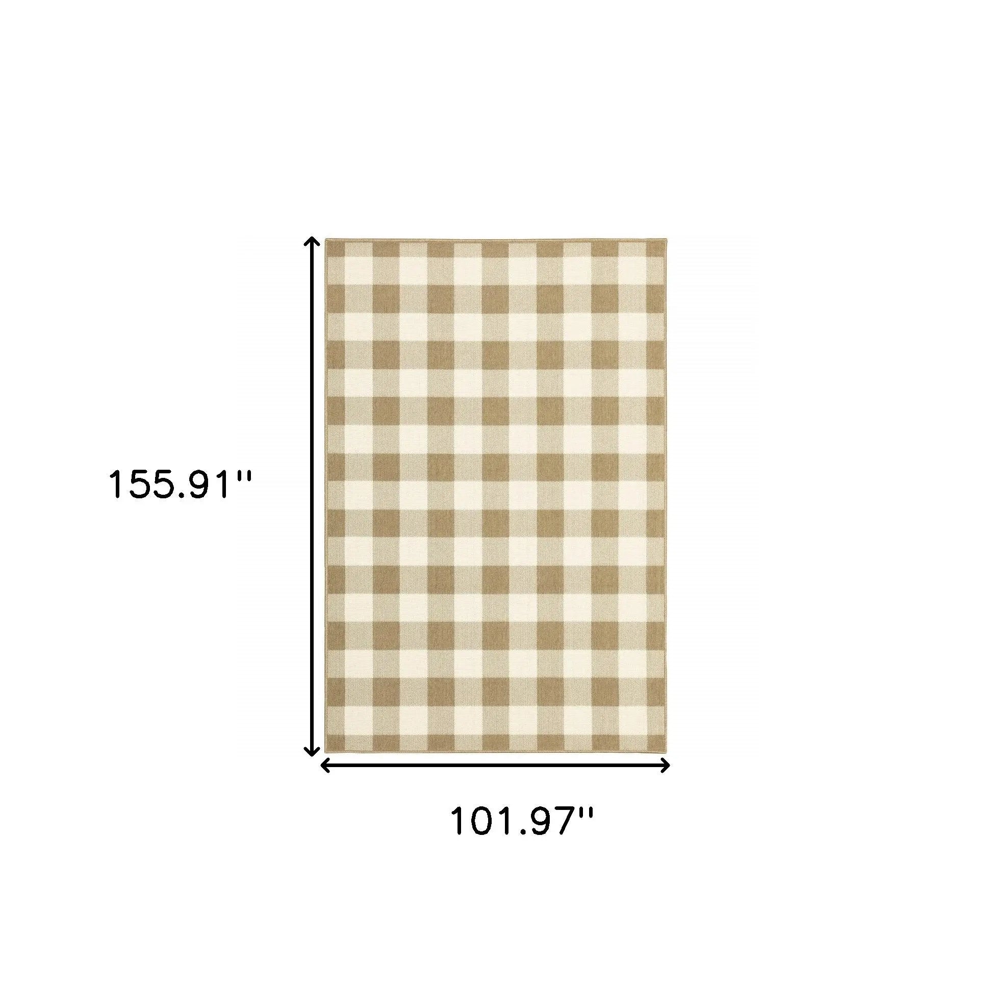 9' X 13' Gray and Ivory Geometric Stain Resistant Indoor Outdoor Area Rug Homeroots Outdoor