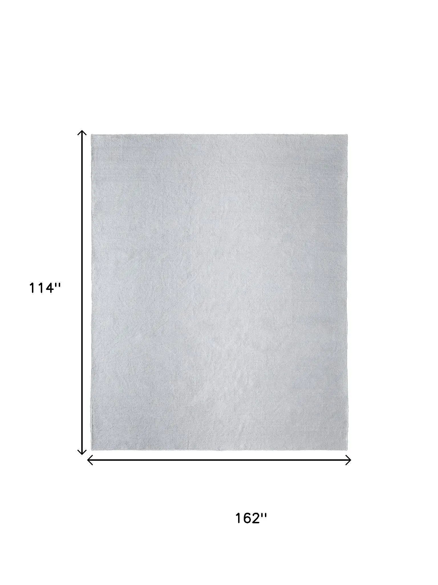 9' X 13' White Handmade Indoor Outdoor Area Rug Homeroots Outdoor
