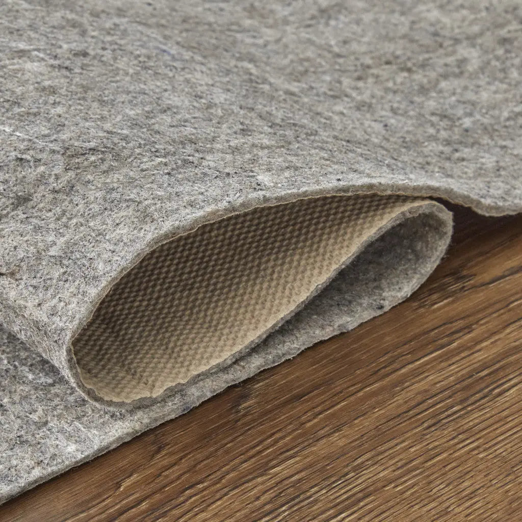 9' x 12' Gray Non Slip Rug Pad Homeroots Home Decor