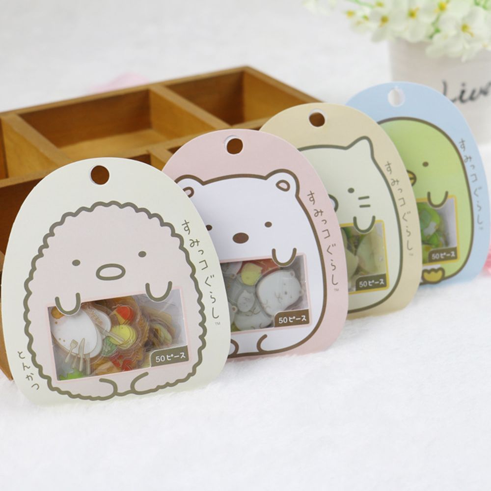 Diy Cute Cartoon Kawaii Pvc Stickers Lovely Cat Bear Sticker For Diary Decoration School Office Supplies