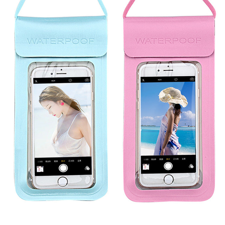 Swimming Bag Durable TPU Universal Waterproof Mobile Phone Cover Case Strong Seal Cellphones Neck Pouch