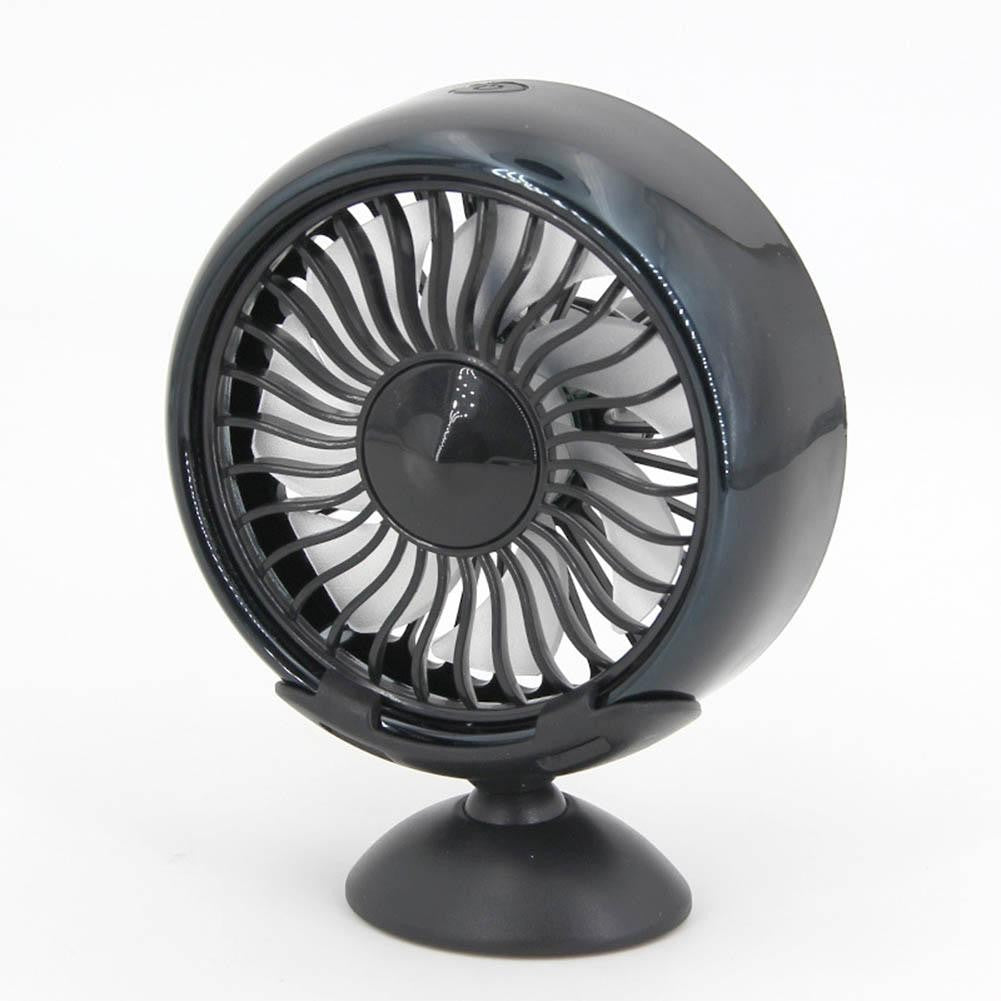 Multi-function Mini Electric Car fan Car Air Conditioning 360 Degree Rotating Cooling Fan Car circulator 12V 3 Speed car Cooler Gray