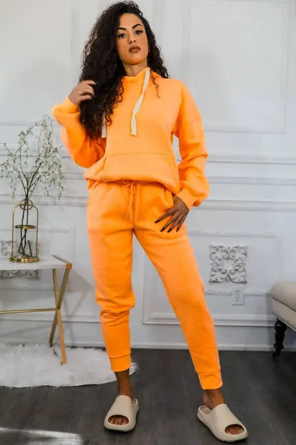 A Touch of Bright Hooded Jogger Set SurelyMine
