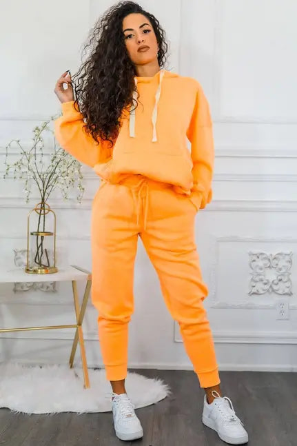 A Touch of Bright Hooded Jogger Set SurelyMine