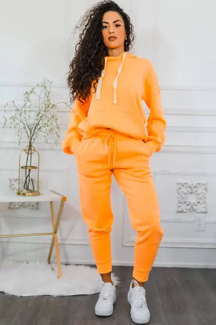 A Touch of Bright Hooded Jogger Set SurelyMine