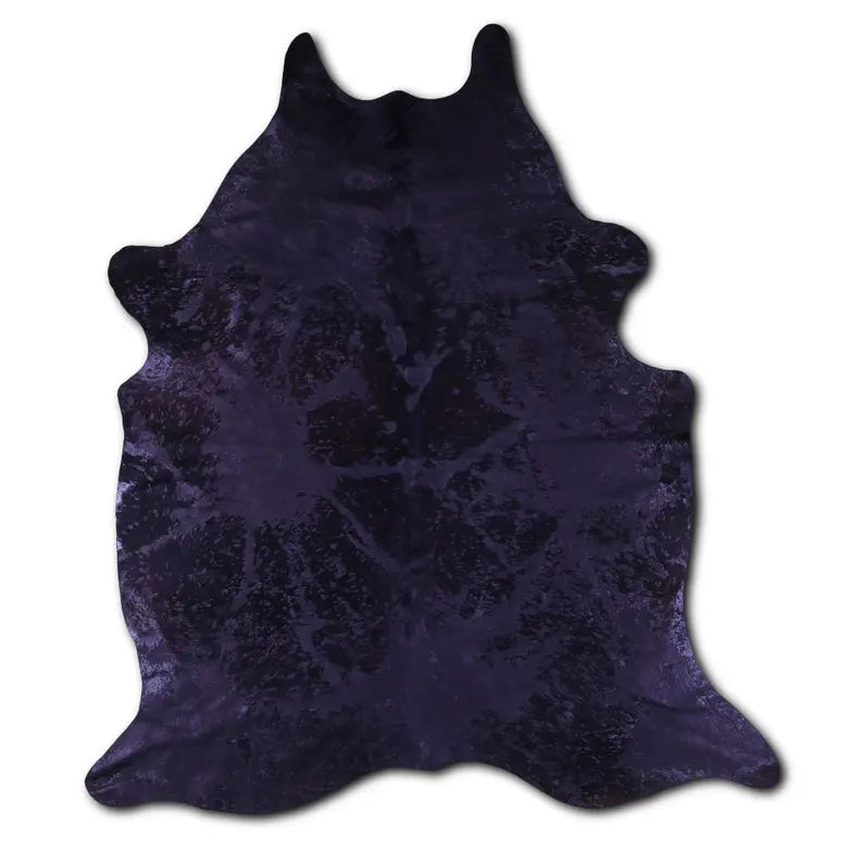 ACID WASHED HAIR ON COWHIDE DISTRESSED BLACK MODA-DBK