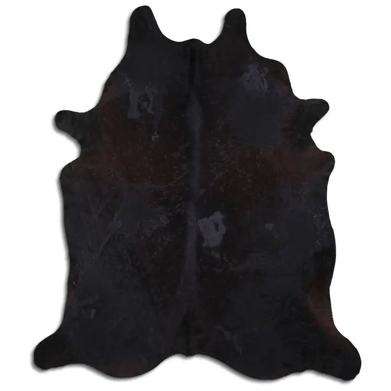 ACID WASHED HAIR ON COWHIDE DISTRESSED BLACK MODA-DBK