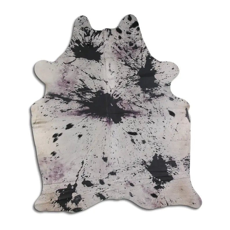 ACID WASHED HAIR ON COWHIDE DISTRESSED GREY MODA-DBK