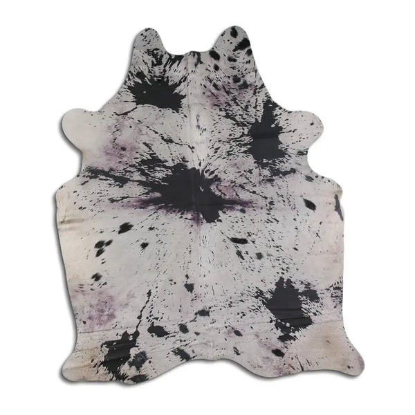 ACID WASHED HAIR ON COWHIDE DISTRESSED GREY MODA-DBK