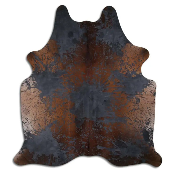 ACID WASHED HAIR ON COWHIDE DISTRESSED GREY MODA-DBK