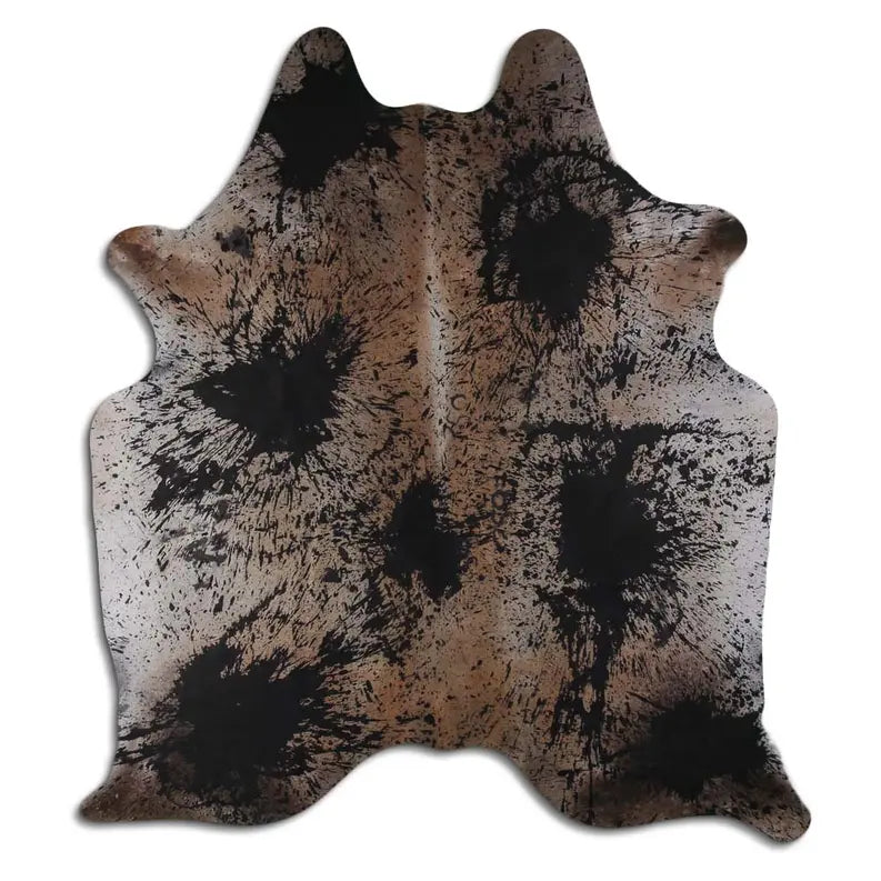ACID WASHED HAIR ON COWHIDE DISTRESSED GREY MODA-DBK