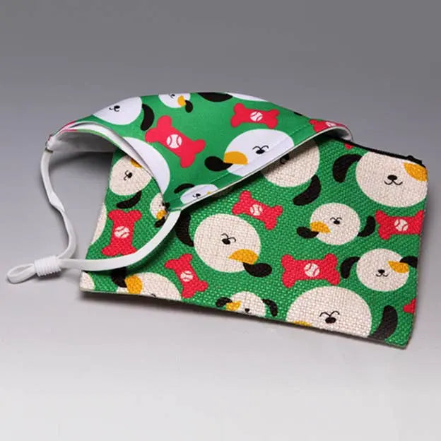 ADJUSTABLE Happy Howl-idays Face Mask LIANE FRIED STUDIO