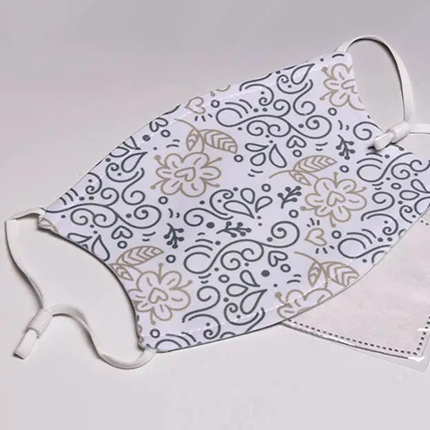 ADJUSTABLE Line Drawing Face Mask LIANE FRIED STUDIO
