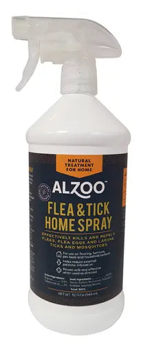 ALZOO Plant-Base Flea & Tick Home Spray, 32oz ALZOO