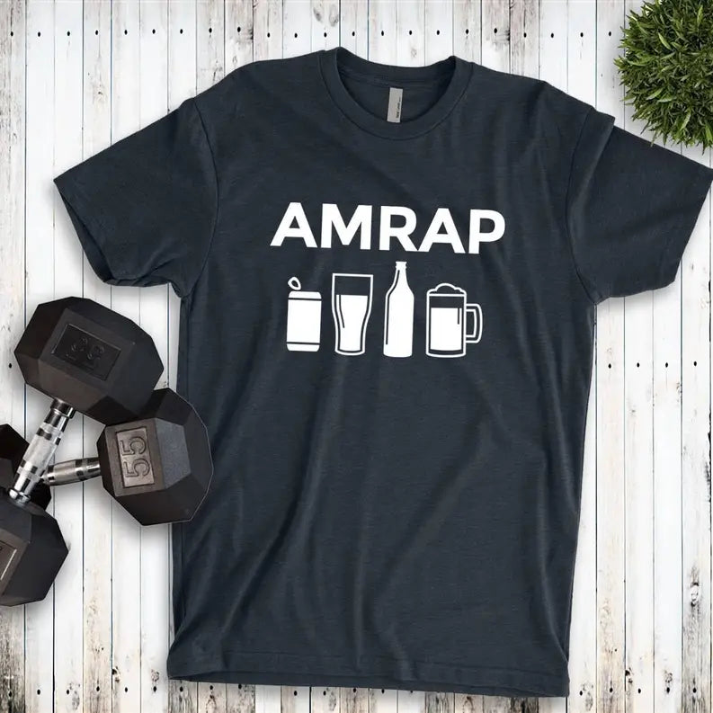 AMRAP Beer Drinking Shirt | Funny Crossfit shirt Stiles Tee