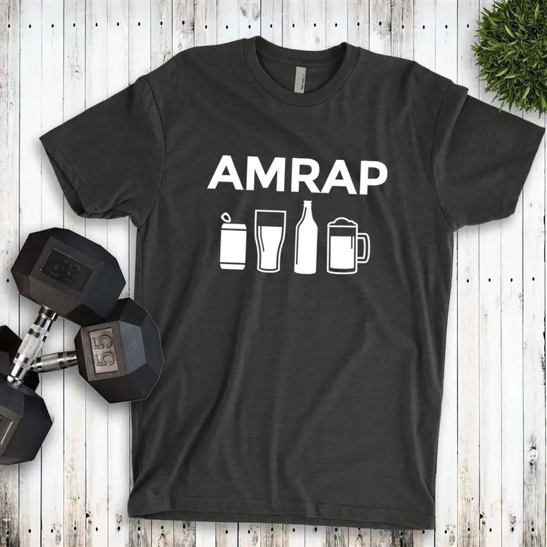 AMRAP Funny Beer Shirt For Crossfit Workout | Gym tee Stiles Tee