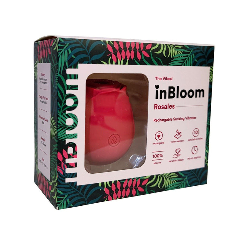 InBloom Rosales Sucking Vibrator - Red InBloom