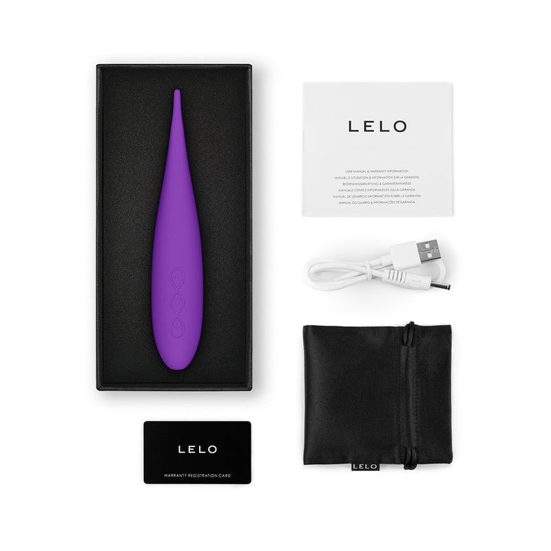 LELO DOT Travel Clitoral Pinpoint Vibrator Purple LELO