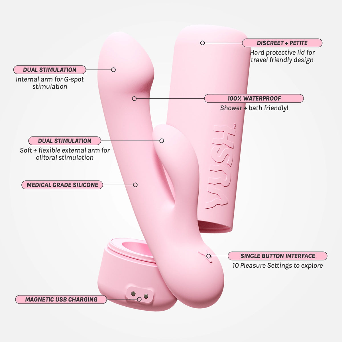 VUSH Glow Rabbit Vibrator VUSH