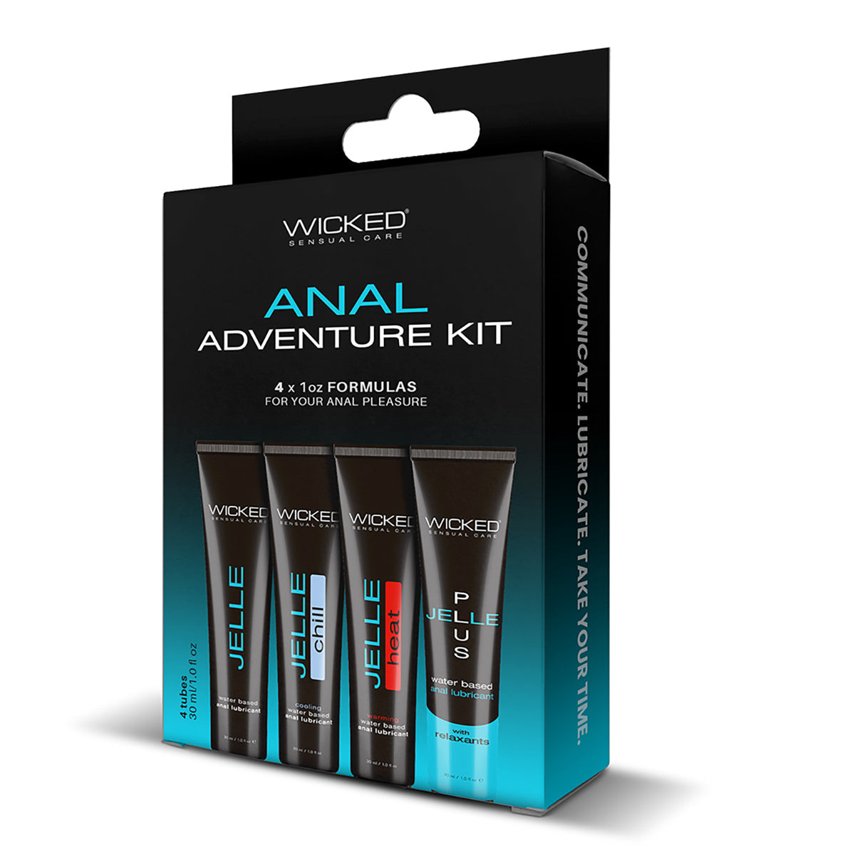 Anal Adventure Kit Contains 4pcs/1oz Wicked