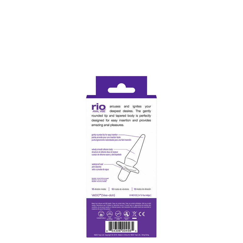 VeDO Rio Anal Vibe - Indigo VeDO