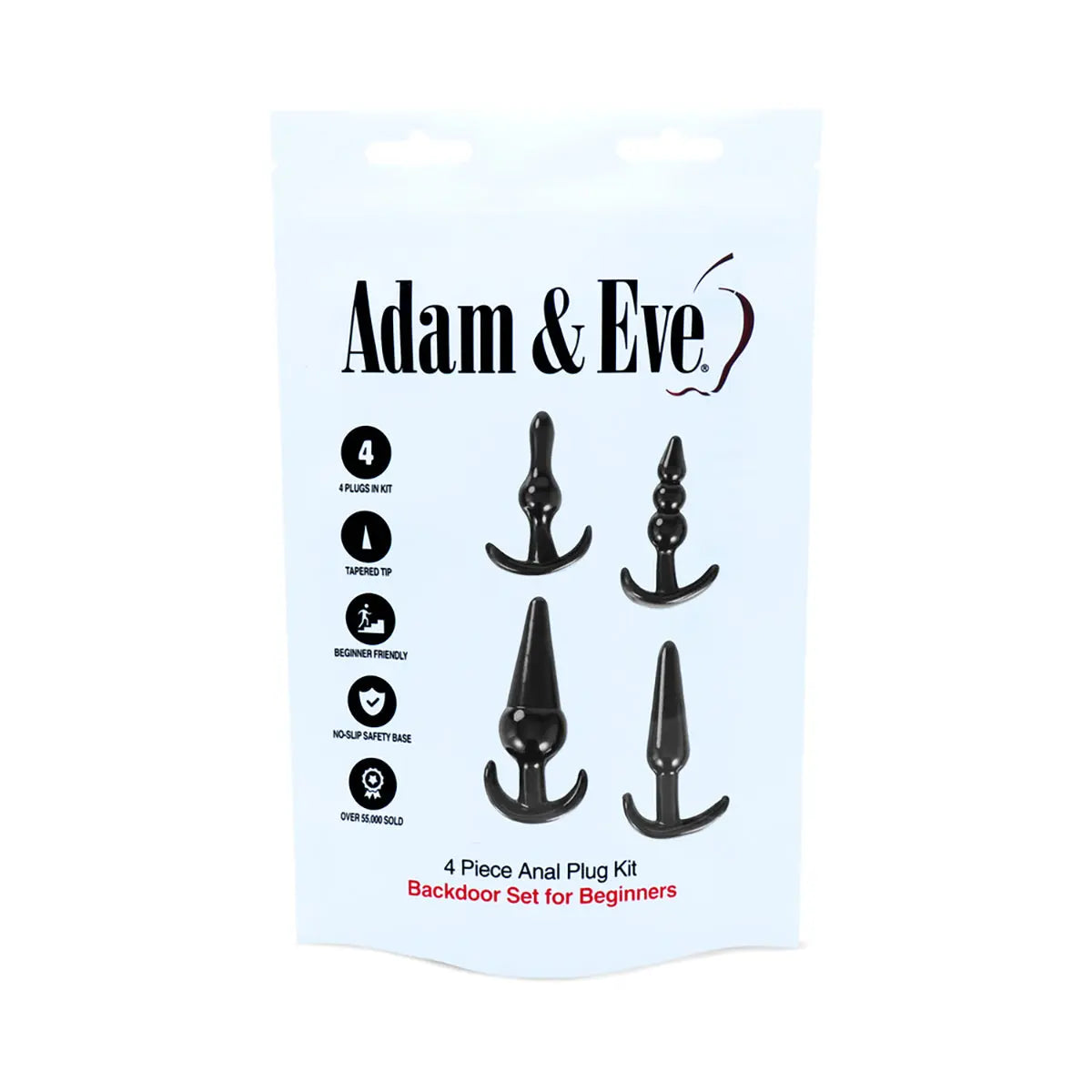 A&E 4-Piece Anal Plug Kit BAG PHE / Adam & Eve