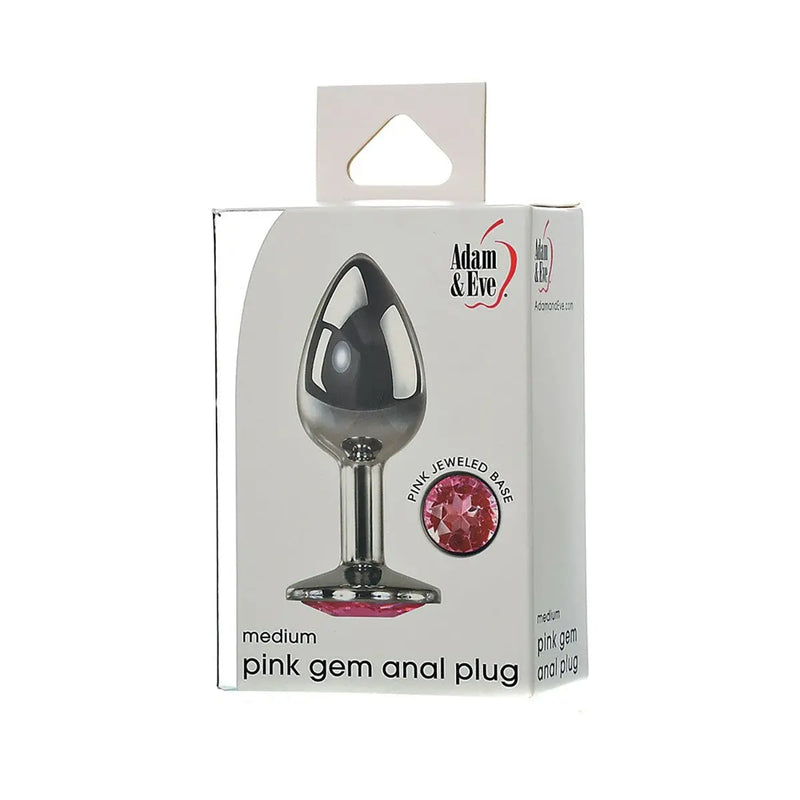 A&E Pink Gem Anal Plug Medium PHE / Adam & Eve