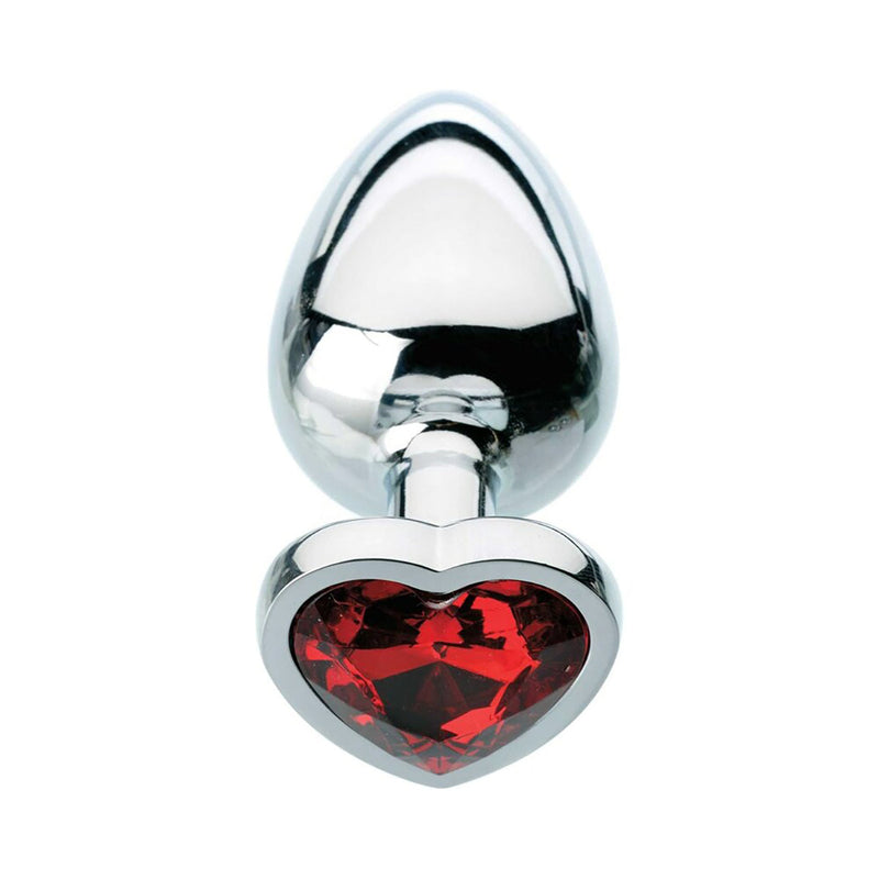A&E Red Hearts Gem Anal Plug Medium PHE / Adam & Eve